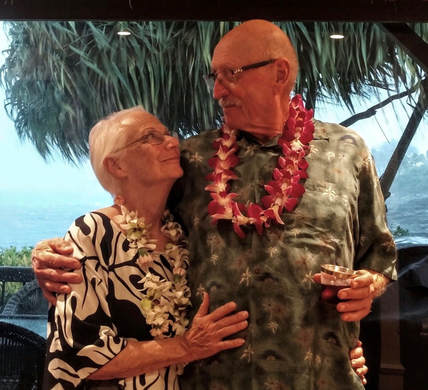 Happy clients, Rodger and Judy Doty, who Stacy and Disney Associates assisted with their real estate journey from Sonoma to Kona Oceanfront